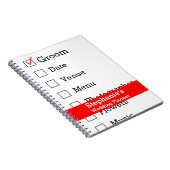 Checklist voor de Gepersonaliseerd trouwplanner Notitieboek (Rechterzijde)