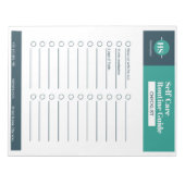Checklist voor de SelfCare Routine Guide Notitieblok (Voorkant)