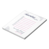 Checklist voor een rustige ochtendroutine notitieblok (Linkerzijde)
