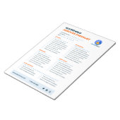 Checklist voor huishoudelijke diensten notitieblok (Schuin)