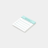 Checklist voor Manifestatieintenties als u deze li Post-it® Notes (Schuin)