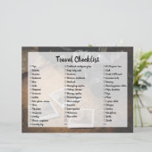  checklist voor reispakketten (Staand voorkant)