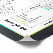 Checklist voor thuisfacturen poster (Hoek)