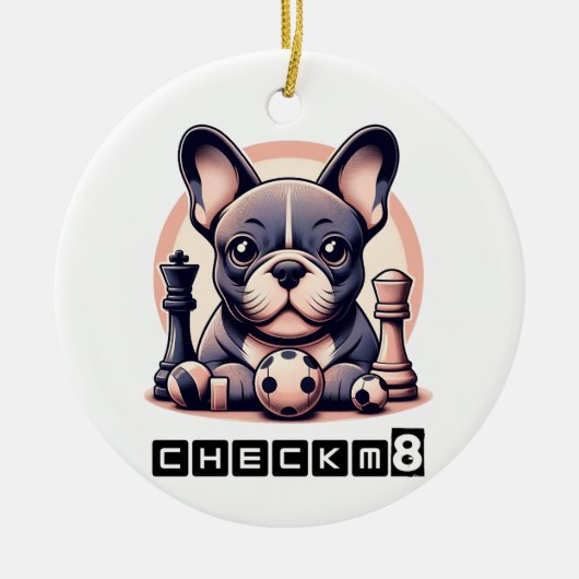 CheckM8 Keramisch Ornament (Voorkant)