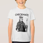CHECKMATE black design Tri-Blend Shirt (Voorkant)