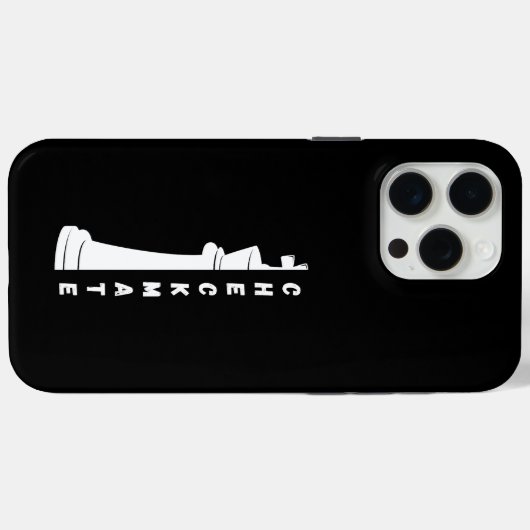 Checkmate Case-Mate iPhone Case (Achterkant (horizontaal))