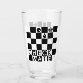 CheckMate Glass Tumbler (Achterkant)