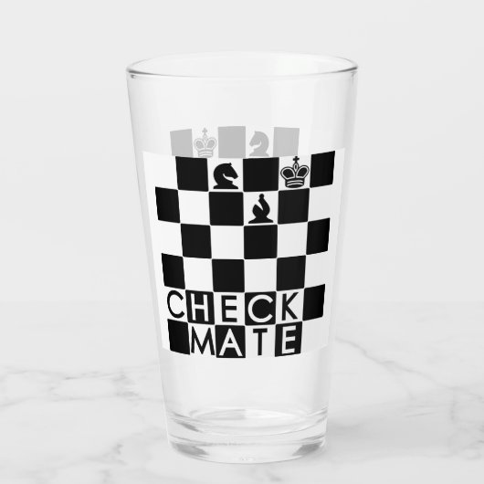 CheckMate Glass Tumbler (Achterkant)