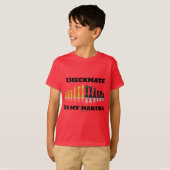 Checkmate is mijn mantra (reflecterende schaakset) t-shirt (Voorkant volledig)