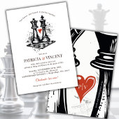 Checkmate Love wint huwelijksuitnodiging Kaart