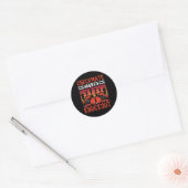 Checkmate ontmoet knock-out Battle Fun Ronde Sticker (Envelop)