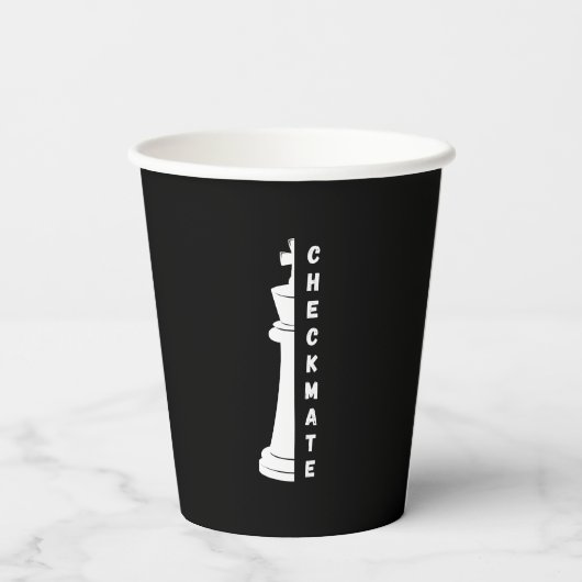 Checkmate Papieren Bekers (Achterkant)