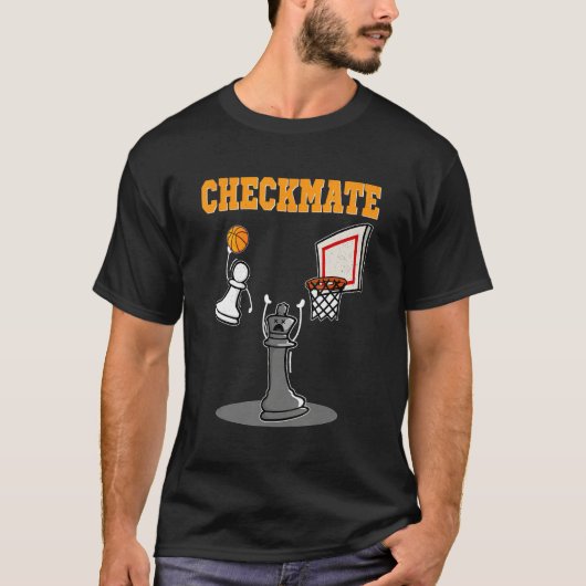 Checkmate Pawn Basketball Dunk On King Chess Game  T-shirt (Voorkant)