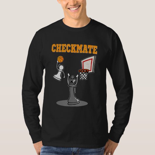 Checkmate Pawn Basketball Dunk On King Chess Game  T-shirt (Voorkant)