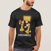 Checkmate Playing Chess Game Bishops Chessboard Ch T-shirt (Voorkant)