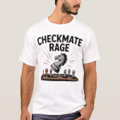 Checkmate Rage – Bold Chess Battle Design T-shirt (Voorkant)