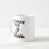 Checkmate Rage Mug – Funny Chess Gift for gamers Koffiemok (Voorkant links)