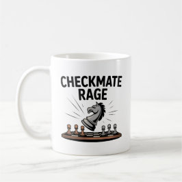 Checkmate Rage Mug – Funny Chess Gift for gamers Koffiemok