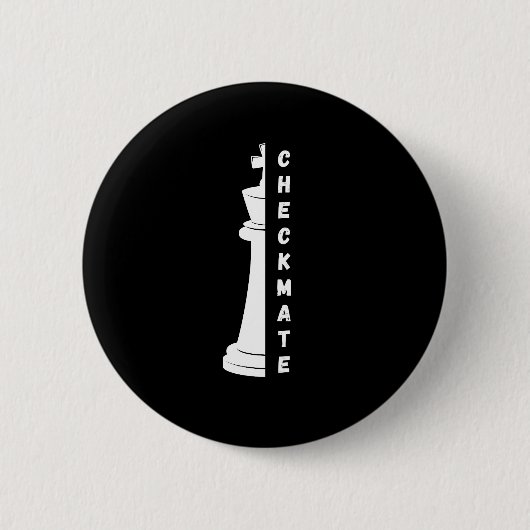 Checkmate Ronde Button 5,7 Cm (Voorkant)