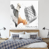 Checkmate Wrapped Canvas Afdruk (Insitu (Slaapkamer))