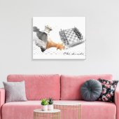 Checkmate Wrapped Canvas Afdruk (Insitu (Woonkamer))