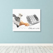 Checkmate Wrapped Canvas Afdruk (Insitu (Houten vloer))