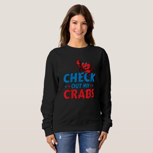 CheckOut My Crabs Shellfish Crab Crustacean Crabs Trui (Voorkant volledig)