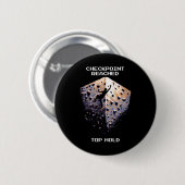 Checkpoint bereikt – Bovenste houding klimmen Pixe Ronde Button 5,7 Cm (Voorkant /achterkant)