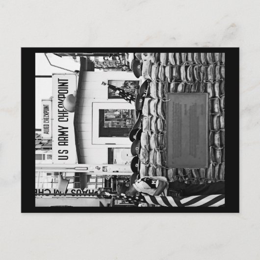 Checkpoint Charlie Berlin Briefkaart (Voorkant)