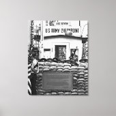 Checkpoint Charlie Berlin Canvas Afdruk (Voorkant)