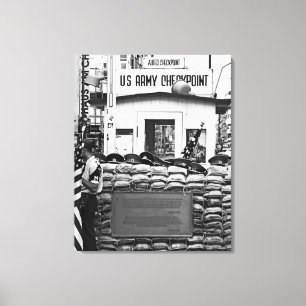 Checkpoint Charlie Berlin Canvas Afdruk