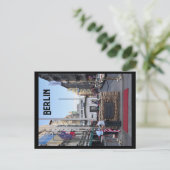 Checkpoint Charlie Berlin | Kleurversie Briefkaart (Staand voorkant)