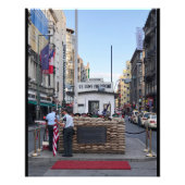 Checkpoint Charlie Berlin | Kleurversie Foto Afdruk (Voorkant)