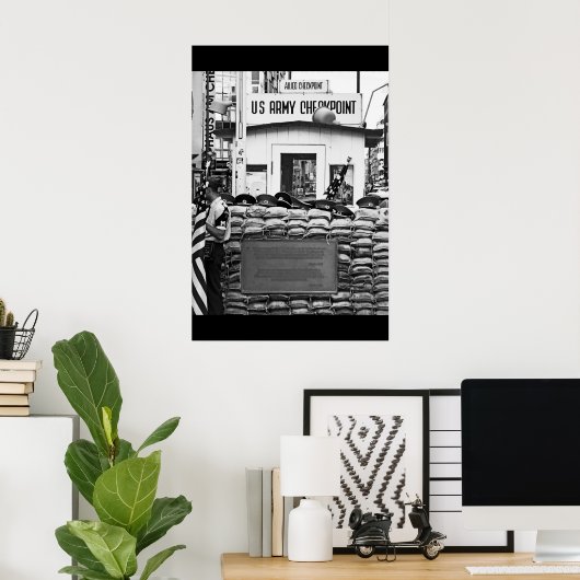 Checkpoint Charlie Berlin Poster (Thuiskantoor)