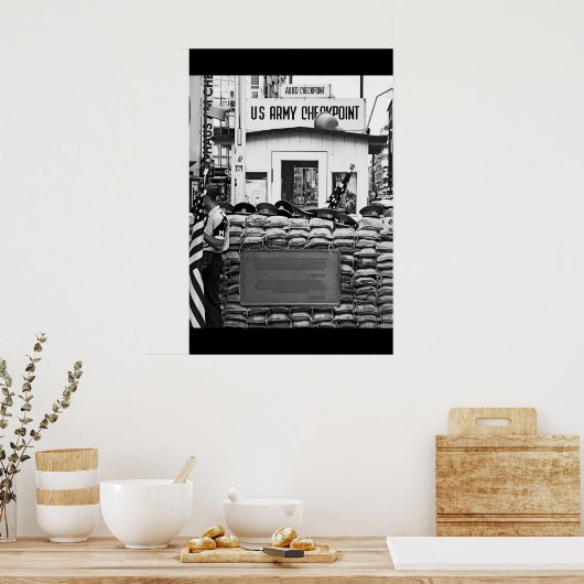 Checkpoint Charlie Berlin Poster (Keuken)