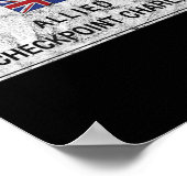 Checkpoint Charlie Cold War Berlin Wall Oost-Germa Poster (Hoek)