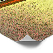 Checkpoint Charlie, Kochstrabe, Geel en Oranje Poster (Hoek)