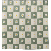 Checks & Daisies Douchegordijn (Voorkant)