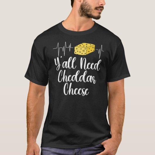 Cheddar Cheese Food 4 T-shirt (Voorkant)