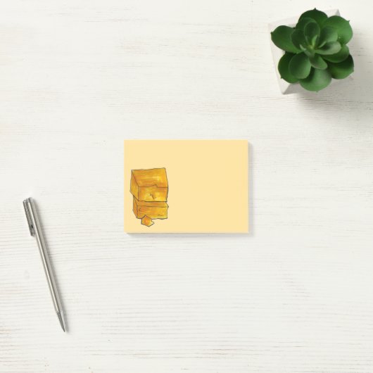 Cheddar Cheese Foodie Post Post-it® Notes (Kantoor)