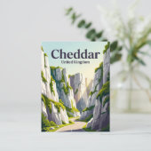 Cheddar Gorge Verenigd Koninkrijk Briefkaart (Staand voorkant)