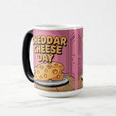 Cheddar Kaas Dag Vormveranderende Mok (Voorkant links)