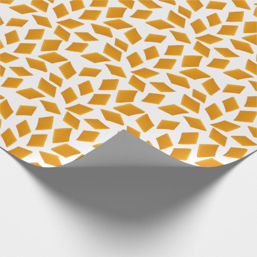 Cheddar kaas patroon cadeaupapier (Hoek)
