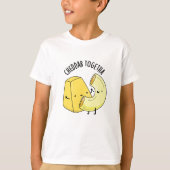 Cheddar samen grappig eten woordspeling t-shirt (Voorkant)