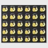 Cheddar Samen Grappige Voedselgrap Donkere BG Cadeaupapier (Vlak)