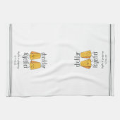 Cheddar Together Cute Funny Cheese Pun Theedoek (Horizontaal)