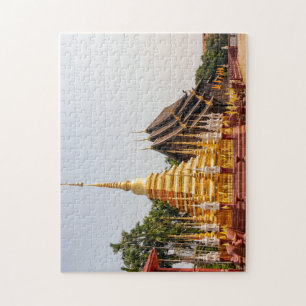 Chedi, Wat Phan Tao, Chiang Mai, Thailand Legpuzzel