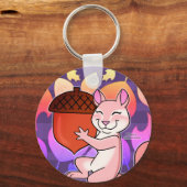 Cheeful Chipmunk - Sleutelhanger (Achterkant)