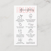 Cheek Blush Aftercare Vrouwelijke Roze PMU Artiest Visitekaartje (Voorkant)