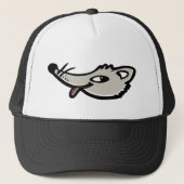 Cheekvos met tongopname trucker pet (Voorkant)